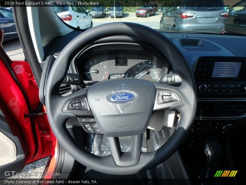 Race Red / Ebony Black 2018 Ford EcoSport S 4WD