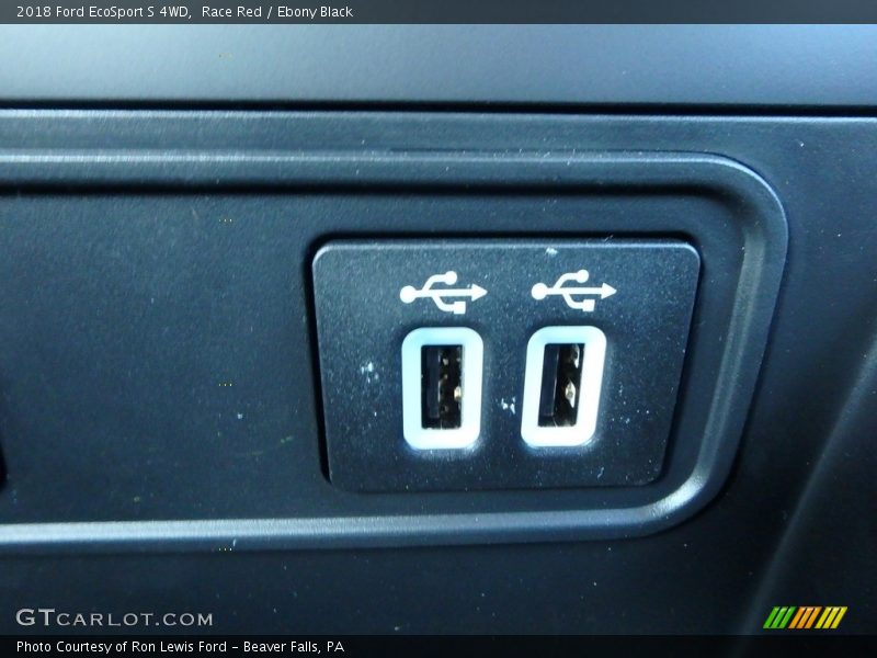 Race Red / Ebony Black 2018 Ford EcoSport S 4WD