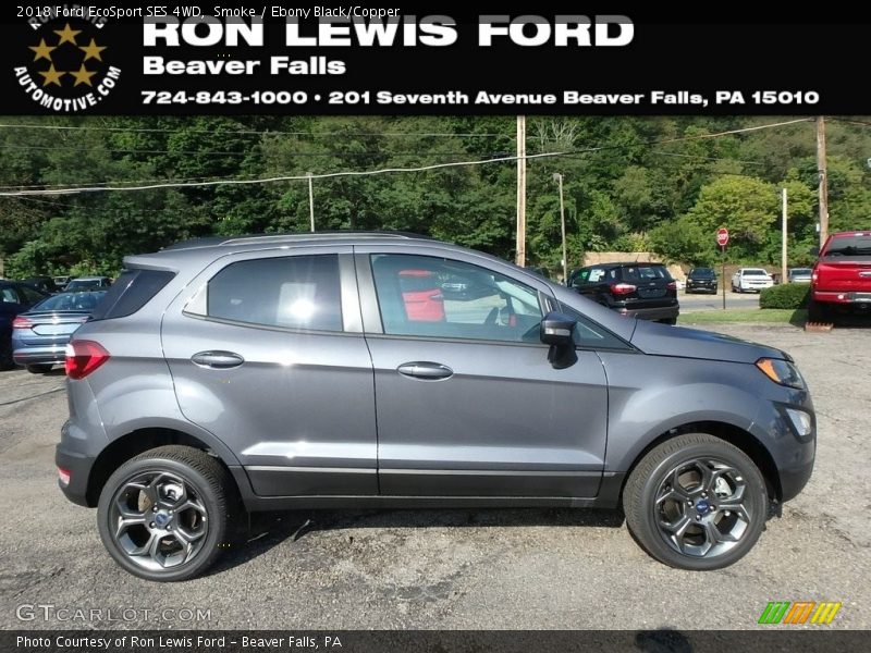 Smoke / Ebony Black/Copper 2018 Ford EcoSport SES 4WD