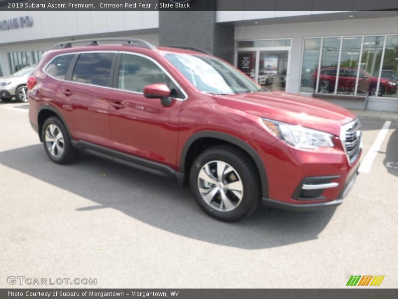 Crimson Red Pearl / Slate Black 2019 Subaru Ascent Premium