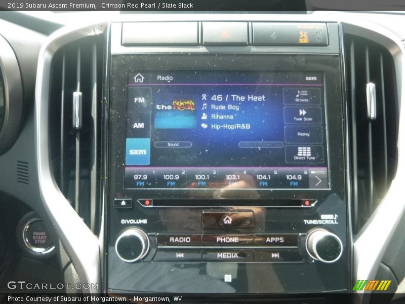 Crimson Red Pearl / Slate Black 2019 Subaru Ascent Premium