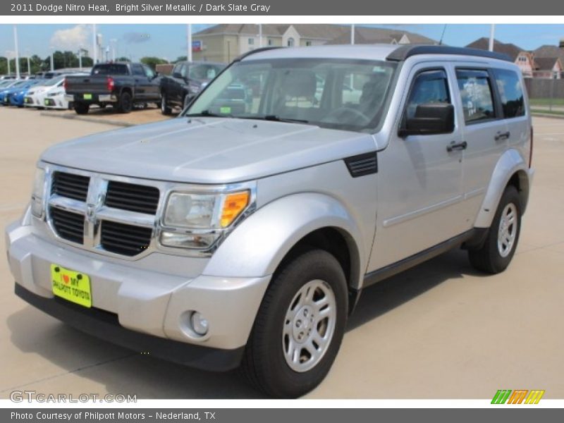 Bright Silver Metallic / Dark Slate Gray 2011 Dodge Nitro Heat