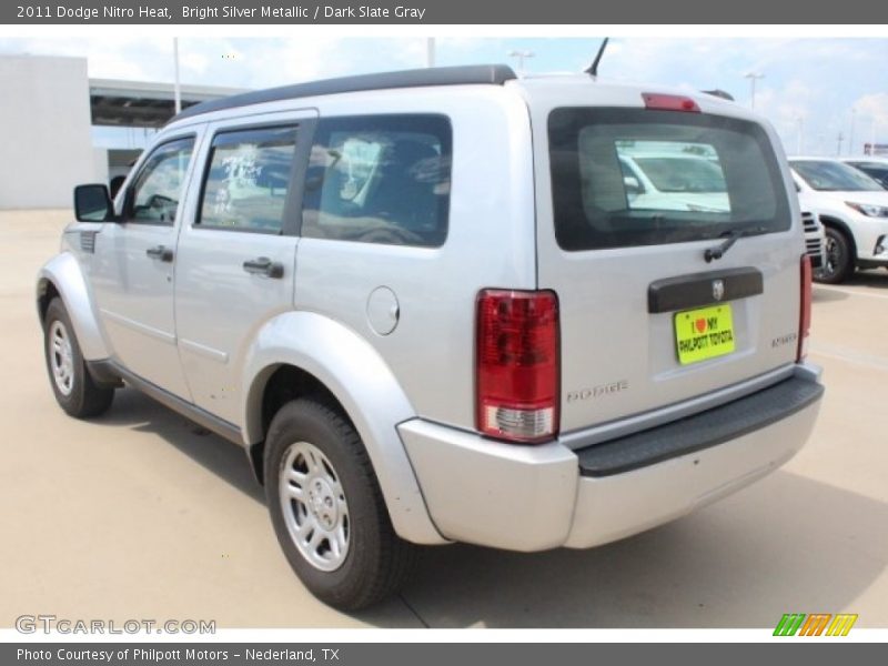 Bright Silver Metallic / Dark Slate Gray 2011 Dodge Nitro Heat