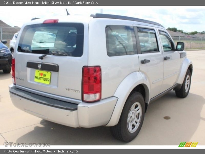 Bright Silver Metallic / Dark Slate Gray 2011 Dodge Nitro Heat
