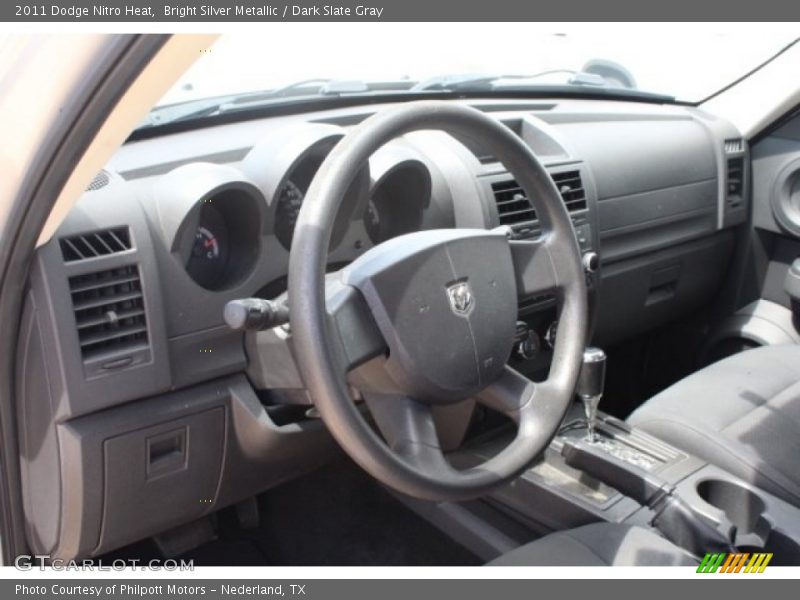 Bright Silver Metallic / Dark Slate Gray 2011 Dodge Nitro Heat