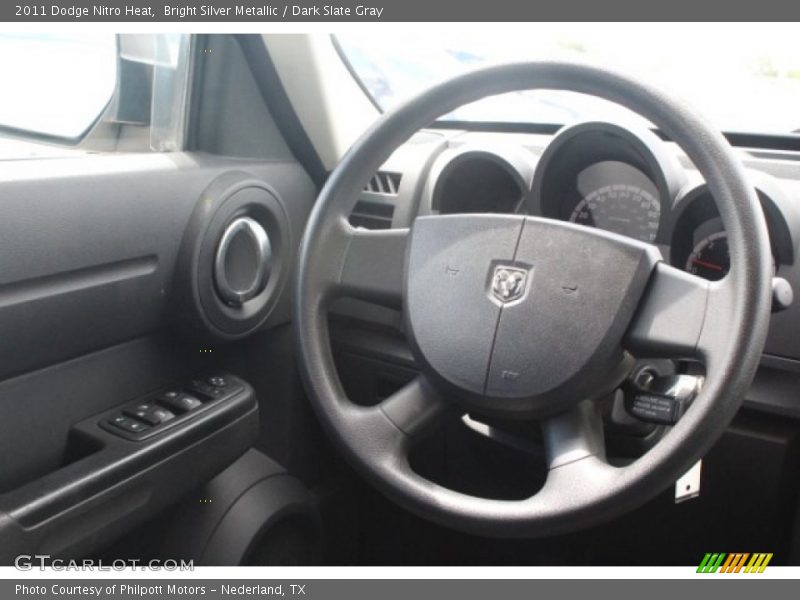 Bright Silver Metallic / Dark Slate Gray 2011 Dodge Nitro Heat