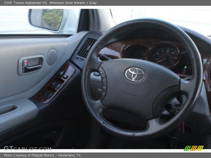 Millenium Silver Metallic / Gray 2005 Toyota Highlander V6