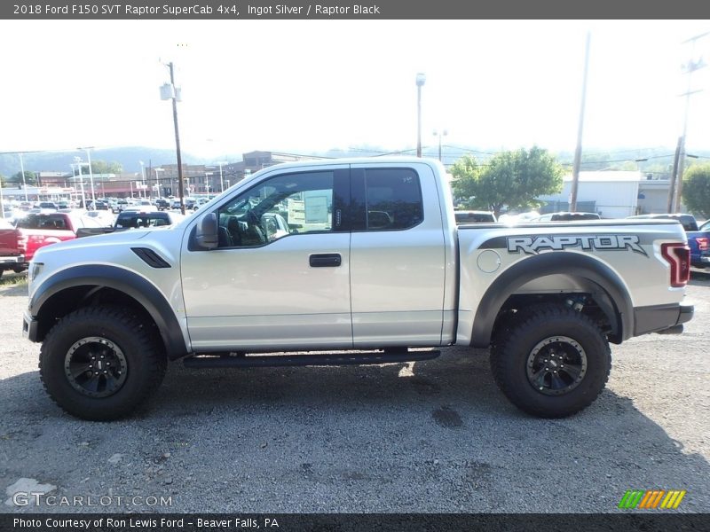  2018 F150 SVT Raptor SuperCab 4x4 Ingot Silver