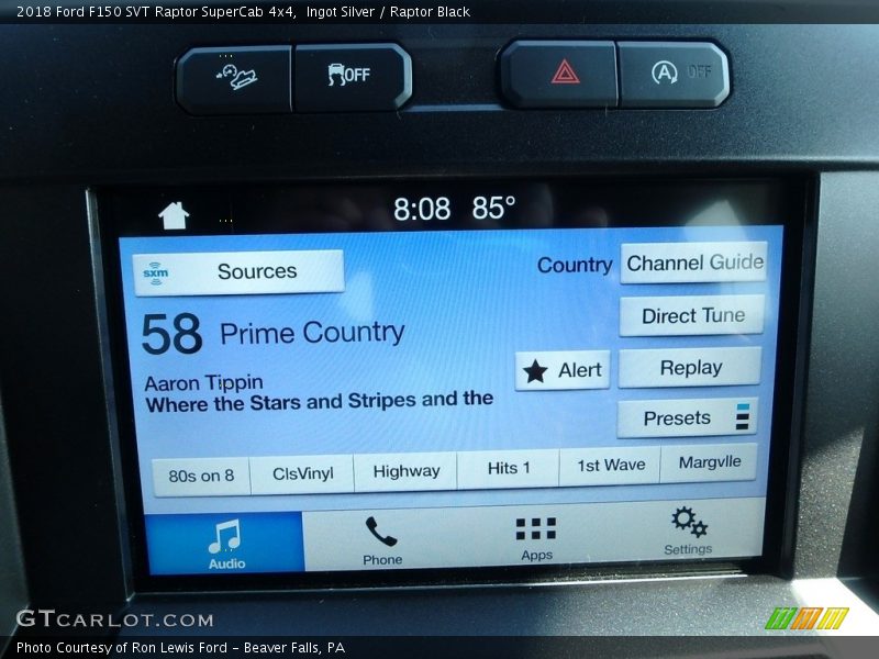 Controls of 2018 F150 SVT Raptor SuperCab 4x4