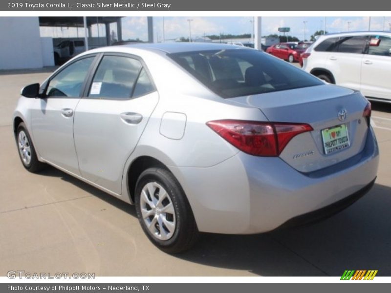 Classic Silver Metallic / Steel Gray 2019 Toyota Corolla L