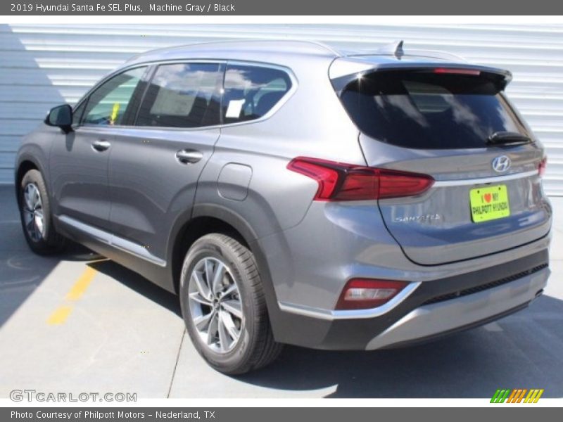Machine Gray / Black 2019 Hyundai Santa Fe SEL Plus