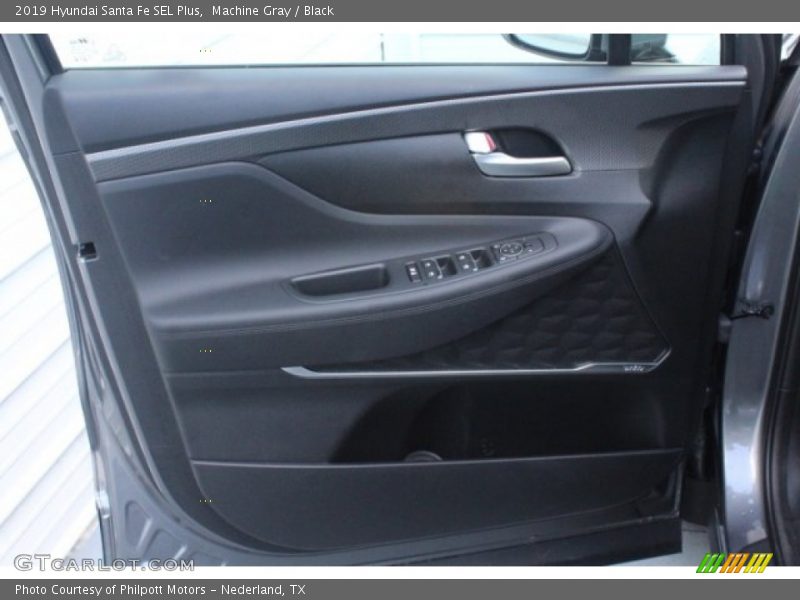Machine Gray / Black 2019 Hyundai Santa Fe SEL Plus