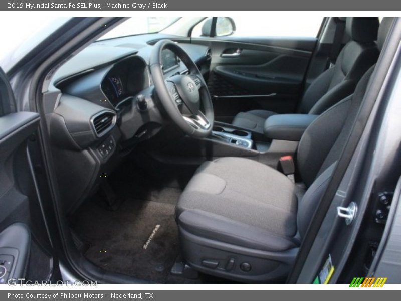 Machine Gray / Black 2019 Hyundai Santa Fe SEL Plus