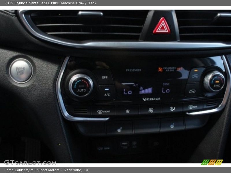 Machine Gray / Black 2019 Hyundai Santa Fe SEL Plus