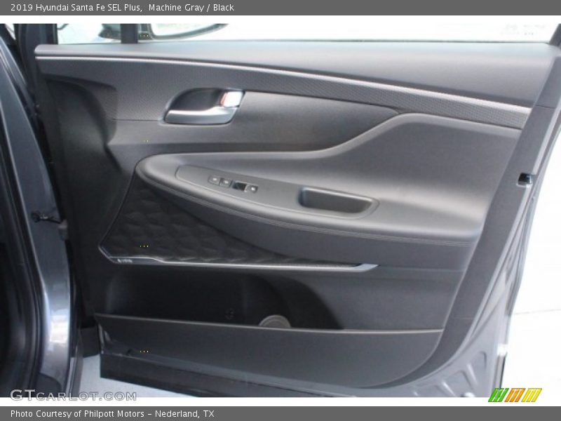 Machine Gray / Black 2019 Hyundai Santa Fe SEL Plus
