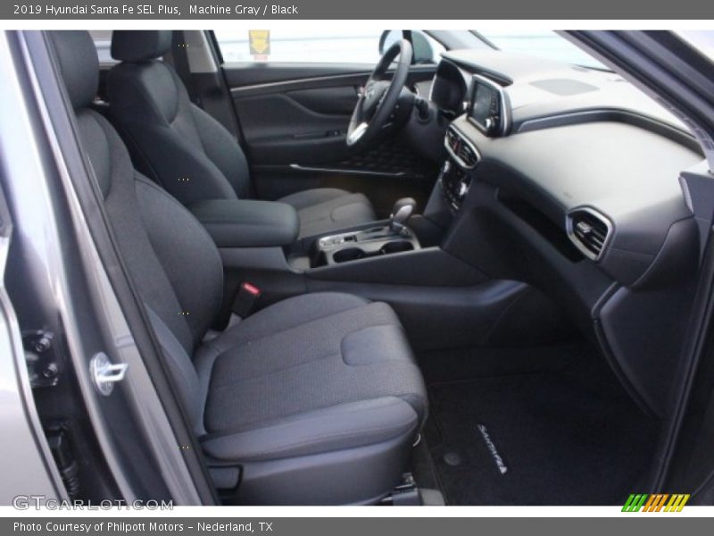Machine Gray / Black 2019 Hyundai Santa Fe SEL Plus