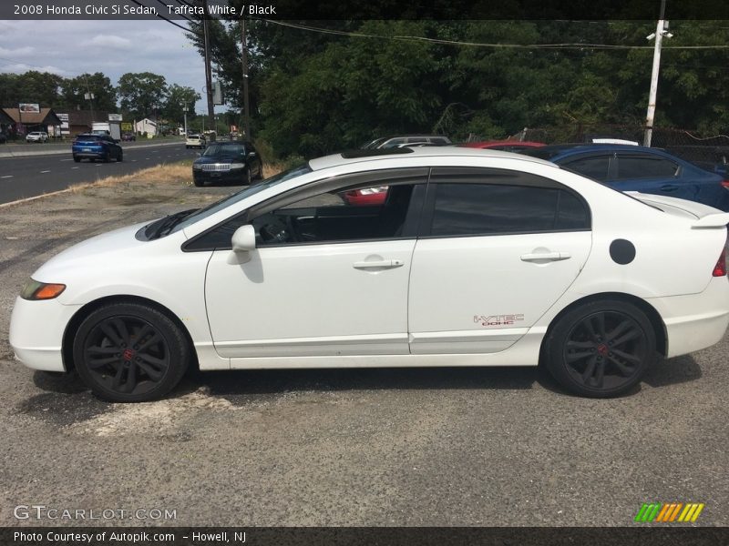 Taffeta White / Black 2008 Honda Civic Si Sedan