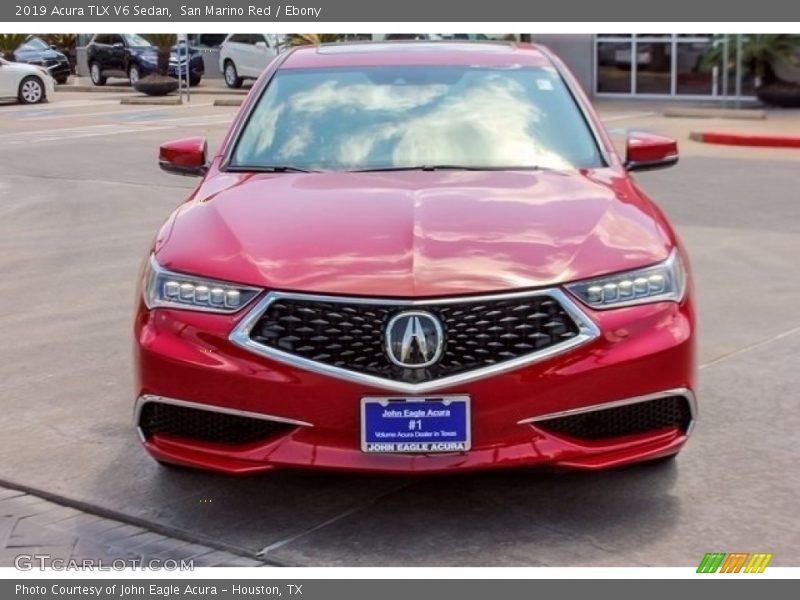 San Marino Red / Ebony 2019 Acura TLX V6 Sedan