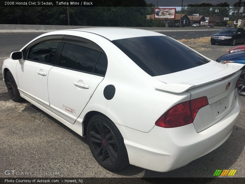 Taffeta White / Black 2008 Honda Civic Si Sedan