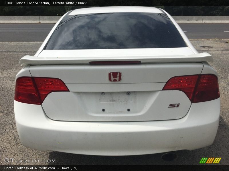 Taffeta White / Black 2008 Honda Civic Si Sedan