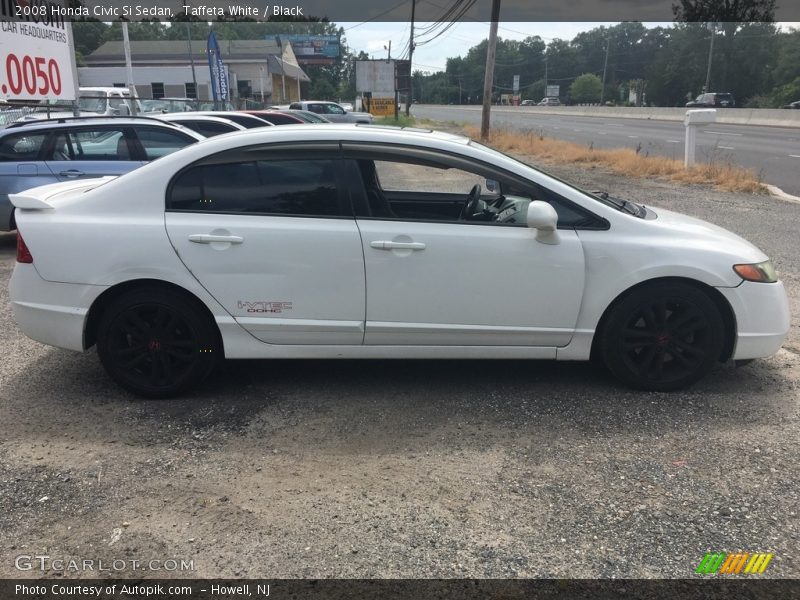 Taffeta White / Black 2008 Honda Civic Si Sedan