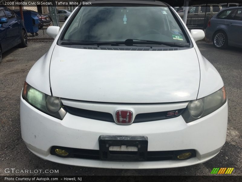 Taffeta White / Black 2008 Honda Civic Si Sedan