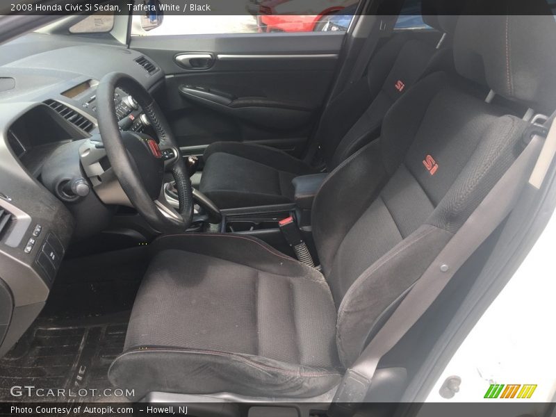 Taffeta White / Black 2008 Honda Civic Si Sedan