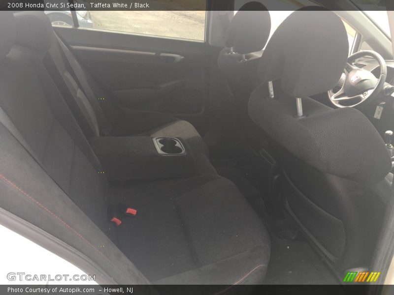 Taffeta White / Black 2008 Honda Civic Si Sedan