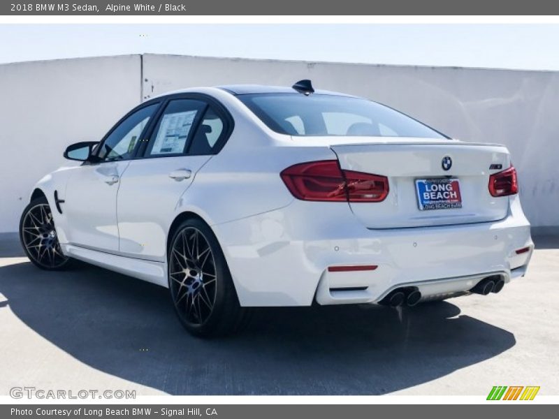 Alpine White / Black 2018 BMW M3 Sedan