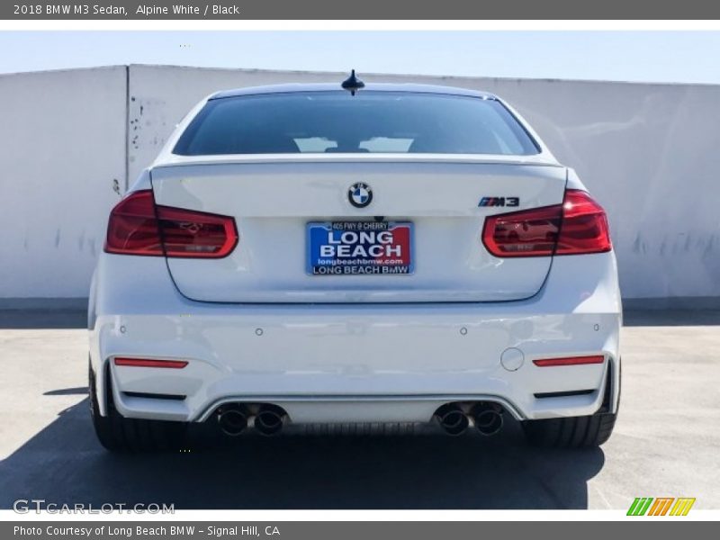 Alpine White / Black 2018 BMW M3 Sedan