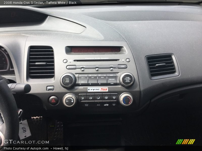Taffeta White / Black 2008 Honda Civic Si Sedan