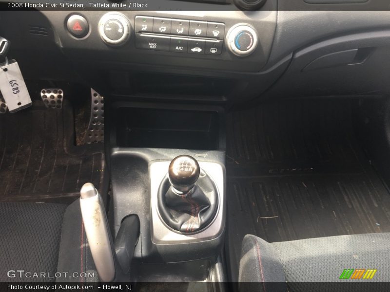 Taffeta White / Black 2008 Honda Civic Si Sedan