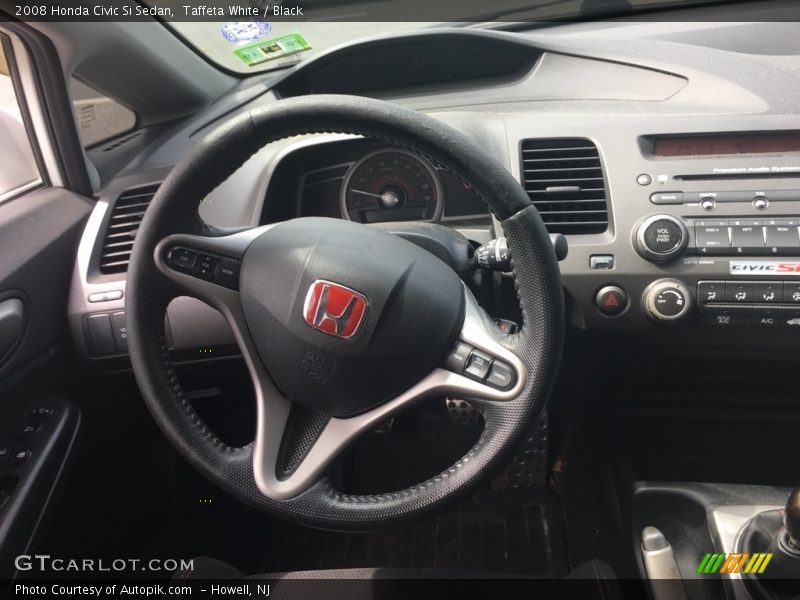 Taffeta White / Black 2008 Honda Civic Si Sedan