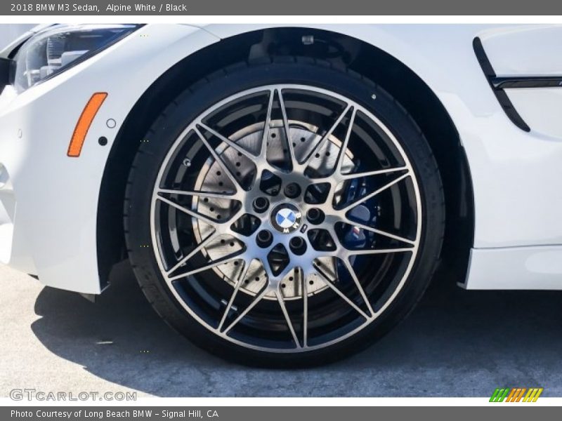 Alpine White / Black 2018 BMW M3 Sedan