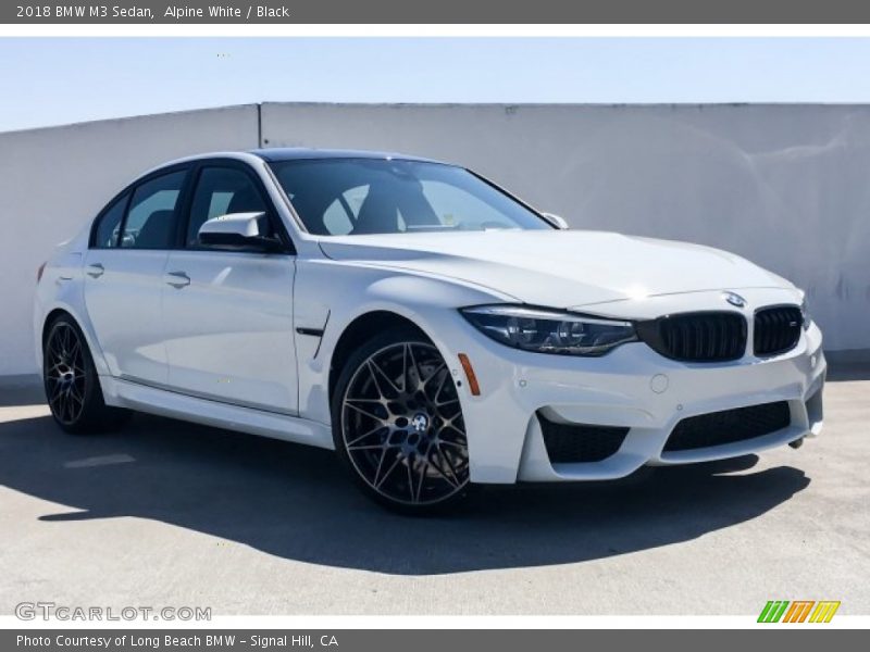 Alpine White / Black 2018 BMW M3 Sedan