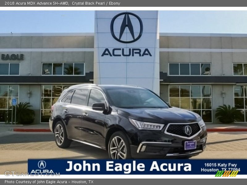 Crystal Black Pearl / Ebony 2018 Acura MDX Advance SH-AWD