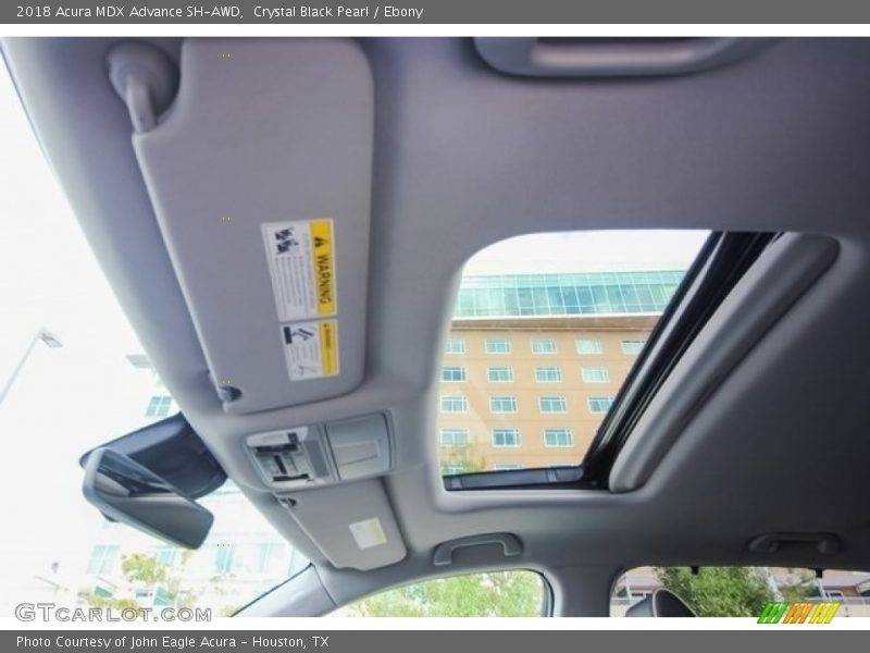Sunroof of 2018 MDX Advance SH-AWD