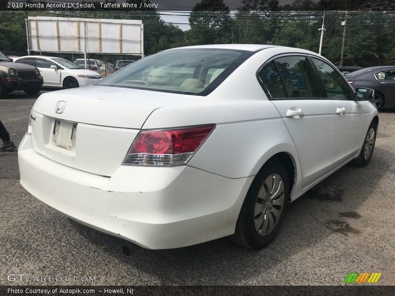 Taffeta White / Ivory 2010 Honda Accord LX Sedan