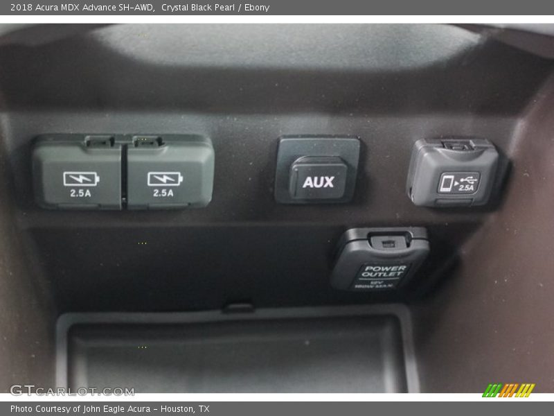 Crystal Black Pearl / Ebony 2018 Acura MDX Advance SH-AWD