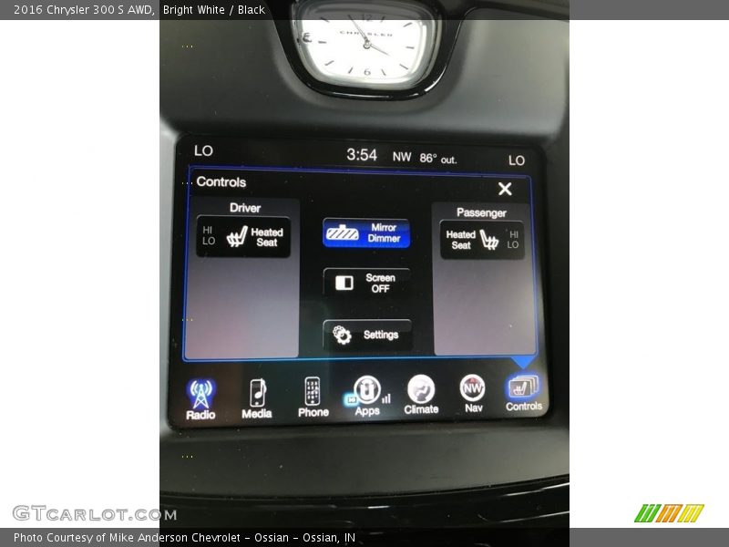 Bright White / Black 2016 Chrysler 300 S AWD