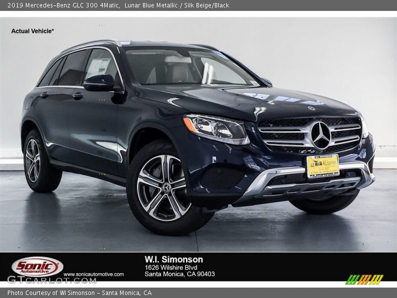 Lunar Blue Metallic / Silk Beige/Black 2019 Mercedes-Benz GLC 300 4Matic