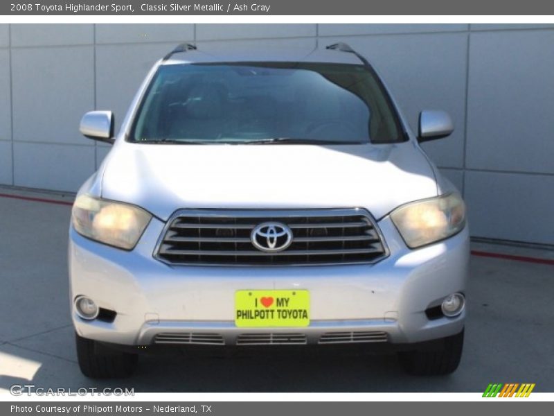 Classic Silver Metallic / Ash Gray 2008 Toyota Highlander Sport
