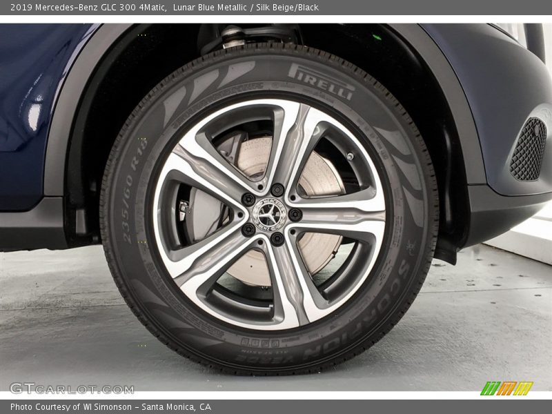 Lunar Blue Metallic / Silk Beige/Black 2019 Mercedes-Benz GLC 300 4Matic