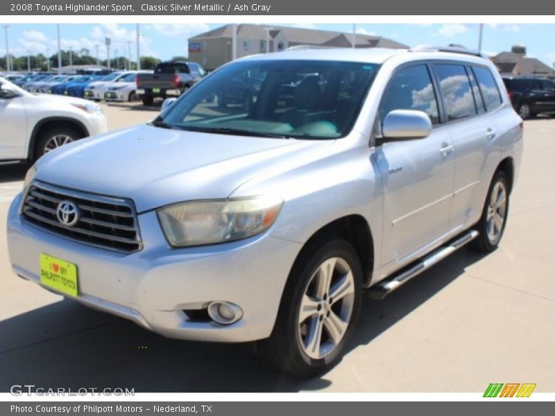 Classic Silver Metallic / Ash Gray 2008 Toyota Highlander Sport