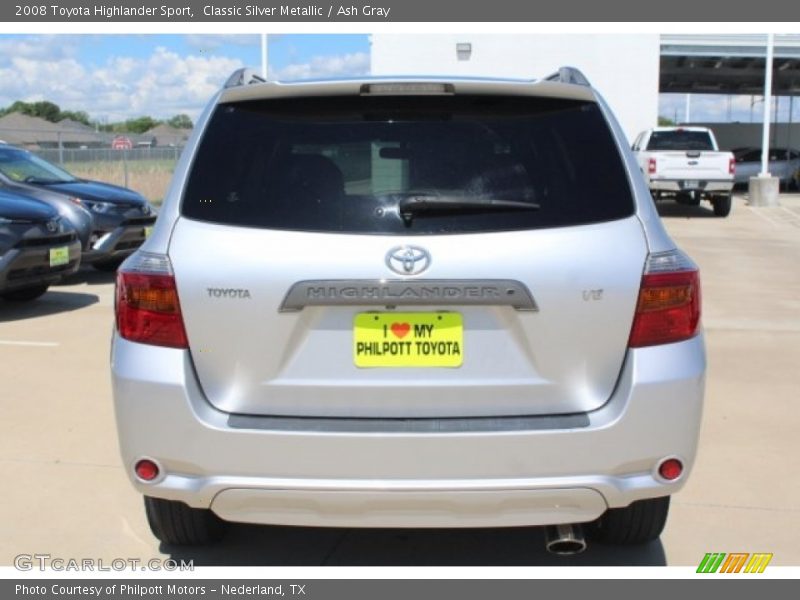 Classic Silver Metallic / Ash Gray 2008 Toyota Highlander Sport