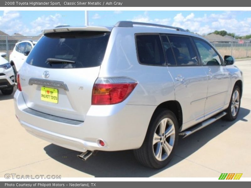 Classic Silver Metallic / Ash Gray 2008 Toyota Highlander Sport