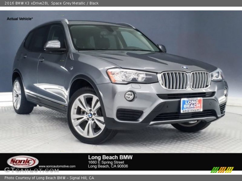 Space Grey Metallic / Black 2016 BMW X3 xDrive28i