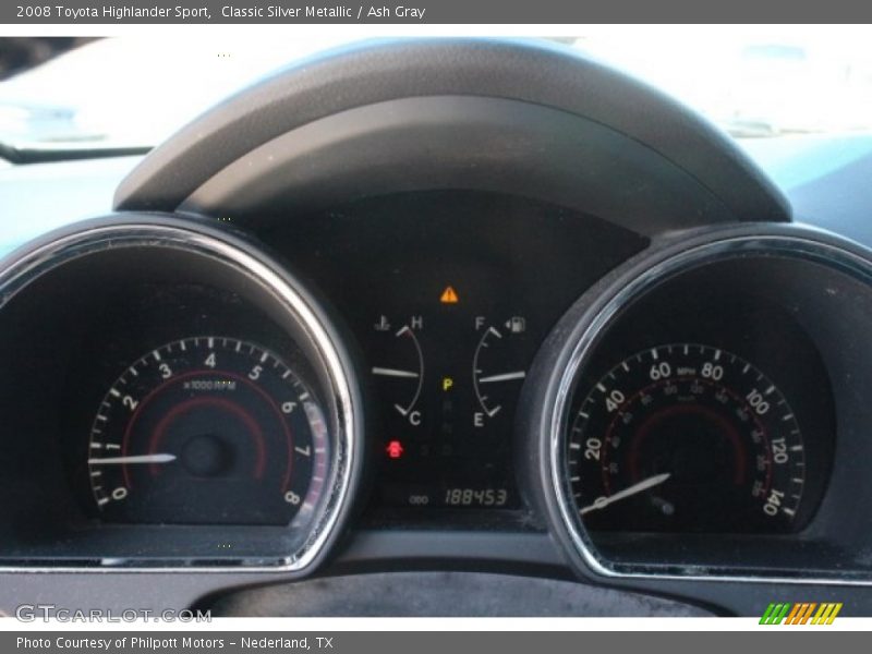 Classic Silver Metallic / Ash Gray 2008 Toyota Highlander Sport