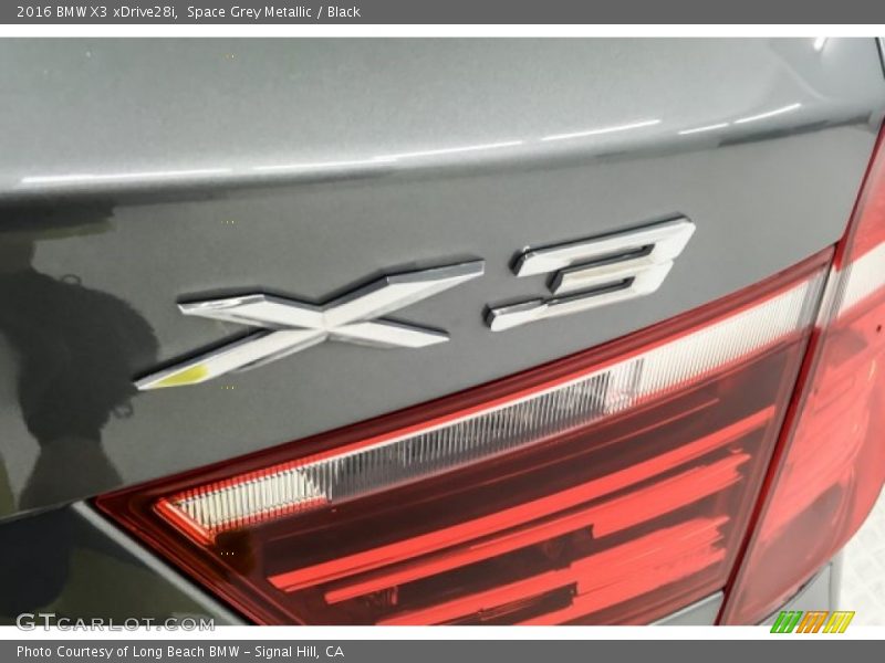 Space Grey Metallic / Black 2016 BMW X3 xDrive28i