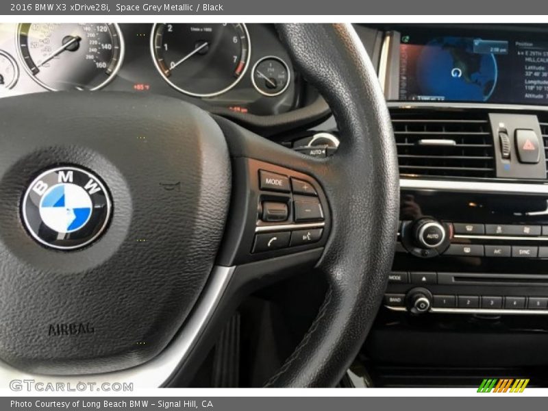 Space Grey Metallic / Black 2016 BMW X3 xDrive28i